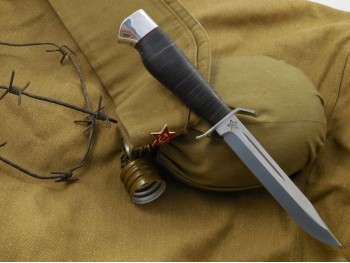 Штрафбат (рукоять кожа, тыльник и гарда алюминий), изображение 6