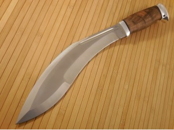 Кукри Джунгли (рукоять орех,тыльник и гарда алюминий), изображение 3