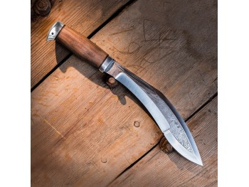 Кукри Джунгли (рукоять орех,тыльник и гарда алюминий), изображение 6