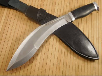 Кукри Джунгли (рукоять кожа,тыльник и гарда алюминий), изображение 2