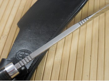 Кукри Джунгли (рукоять кожа,тыльник и гарда алюминий), изображение 3