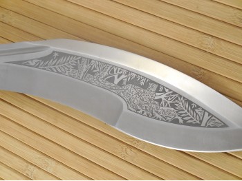 Кукри Джунгли (рукоять граб,тыльник и гарда алюминий), изображение 4