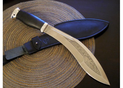 Кукри Джунгли (рукоять граб,тыльник и гарда алюминий), изображение 7