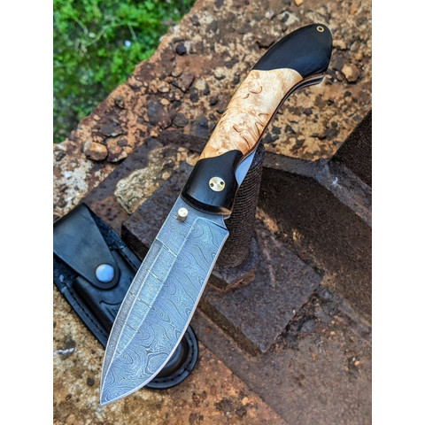 Нерпа Дамаск (накладки граб/карельская береза)